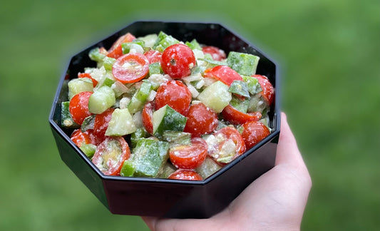 Tomato & Cucumber Mediterranean Salad