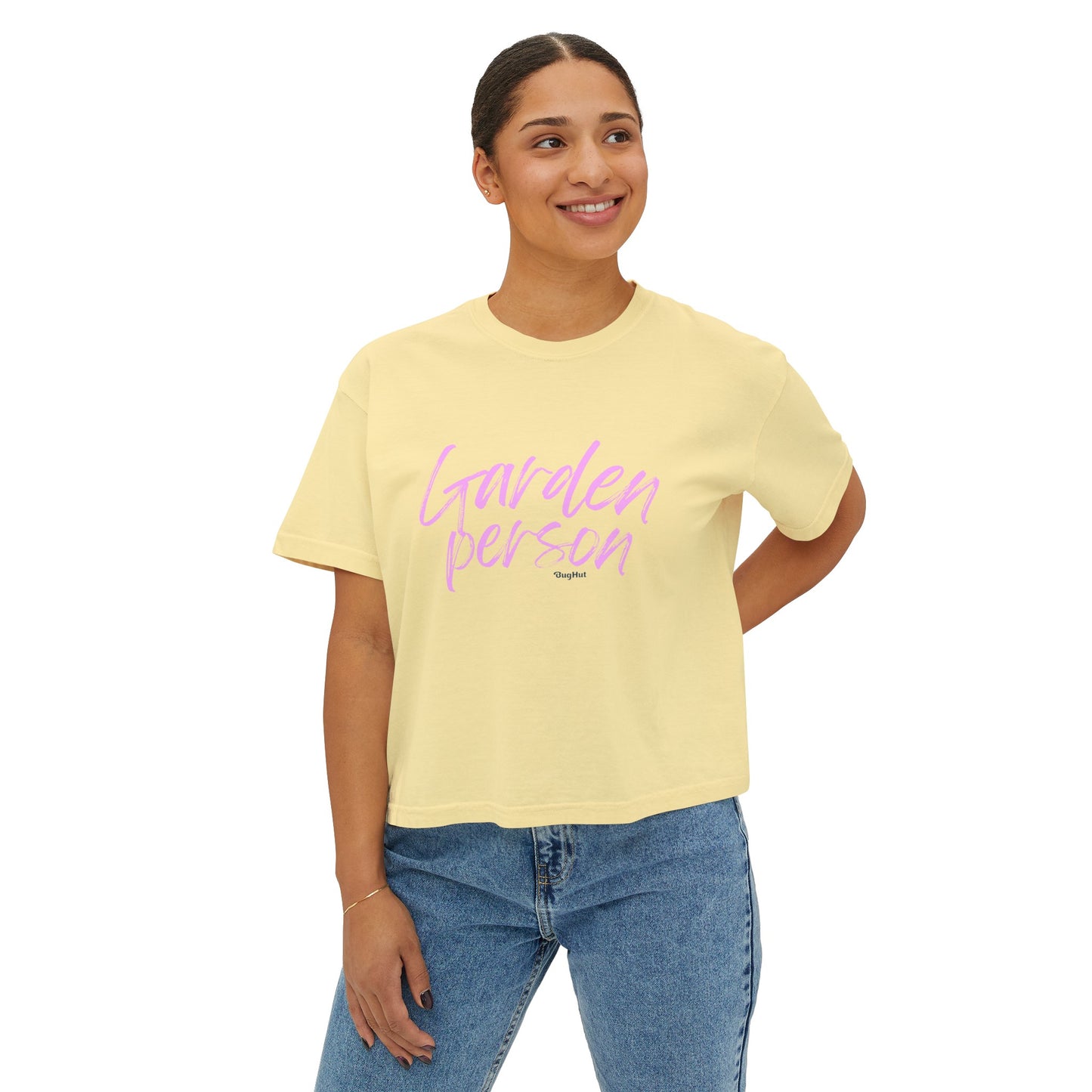 BugHut Women's Boxy Tee - Garden Person