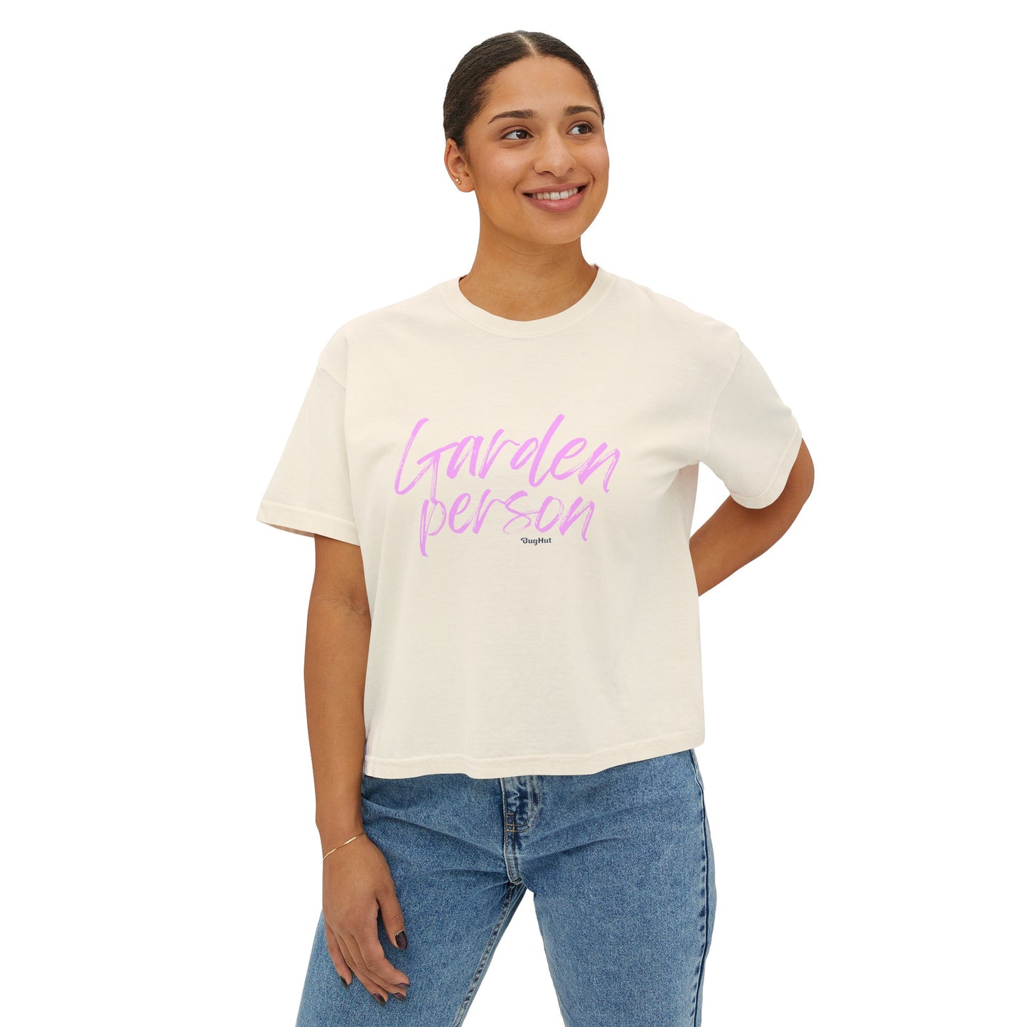 BugHut Women's Boxy Tee - Garden Person