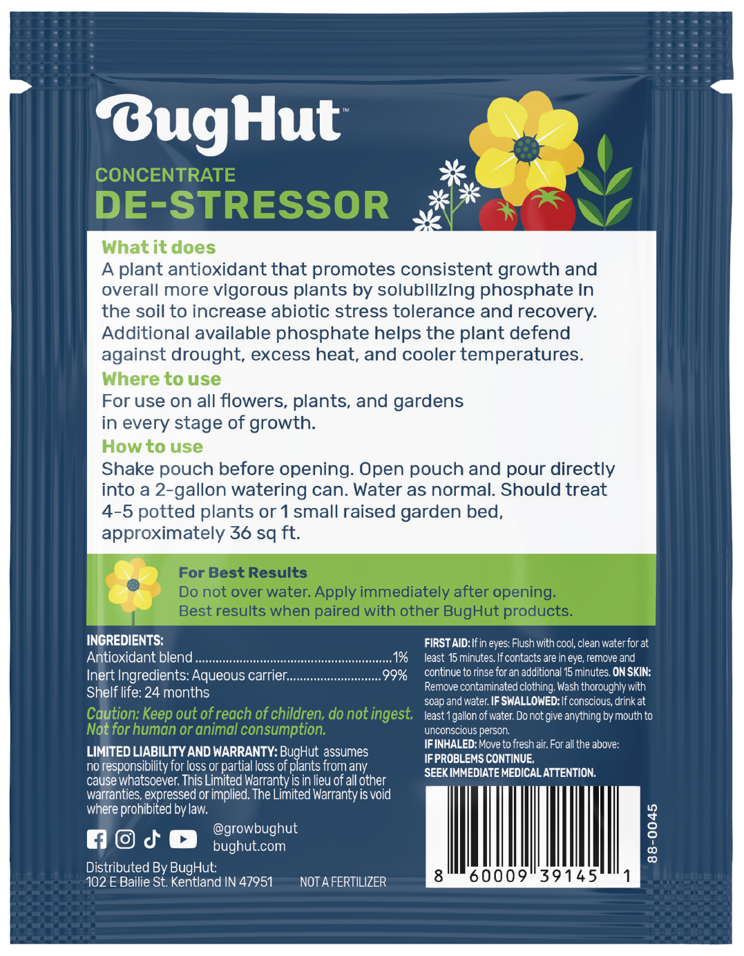 De-Stressor Single Use Packet